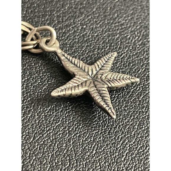 Sterling Silver Charm Bracelet Silver Cloud Coastal Mermaid Seahorse Shell 925 - Picture 9 of 12